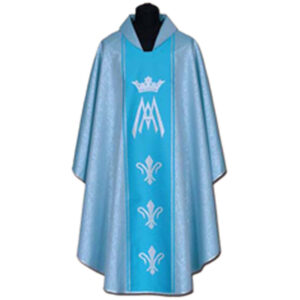 Casulla azul corona