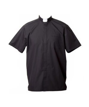 Camisa manga corta mezcla negro