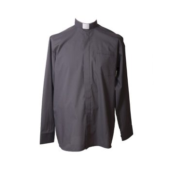 Camisa manga larga mezcla gris oscuro