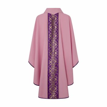 Casulla Rosa con patrón morado - Imagen 2