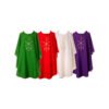 Kit de casullas 4 colores con bordado dorado de eucaristía