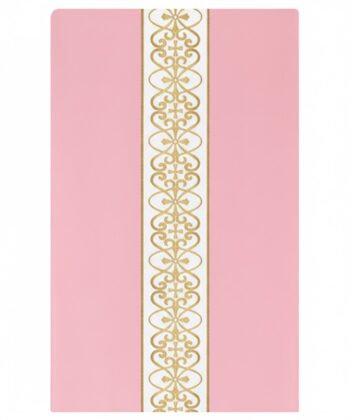 Cubre cáliz rosa cruces estolón blanco