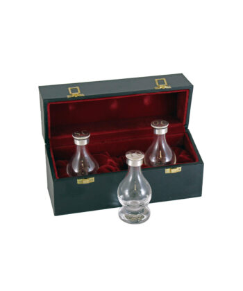 Crismera Triple Grabada en Estuche