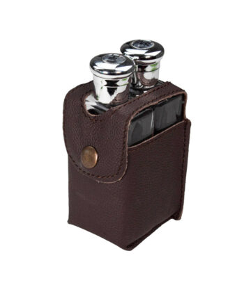 Juego de 2 Crismeras en Funda 14 cm