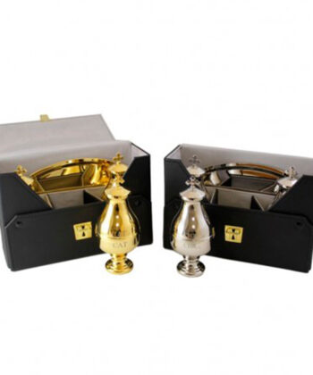 Crismera Metálica Triple en Estuche